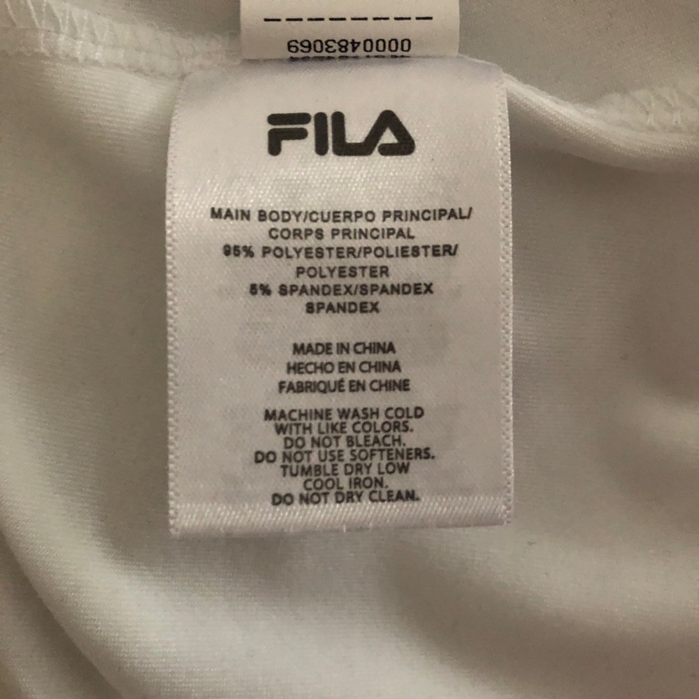 FILA White Pleated Skort Size Large NWOT - Picture 9 of 11